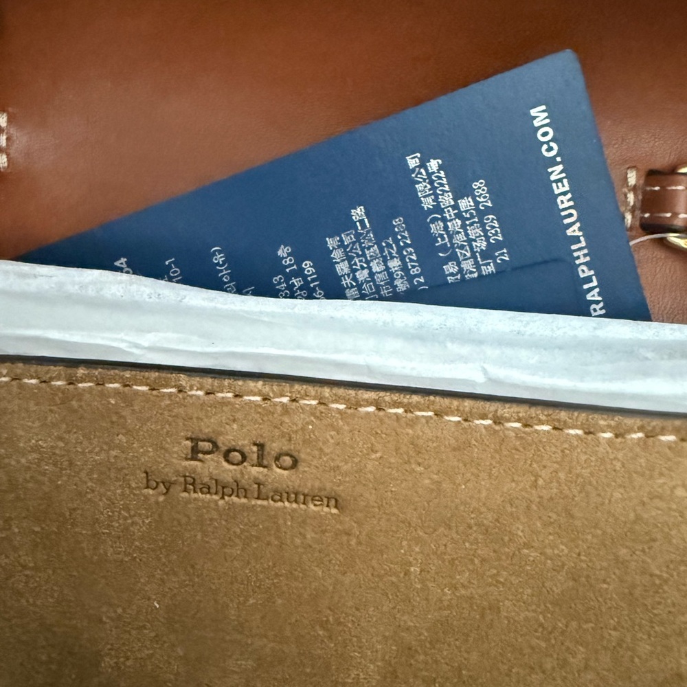 Ralph Lauren Tan and Brown Mini Chain Crossbody - Picture 6 of 8
